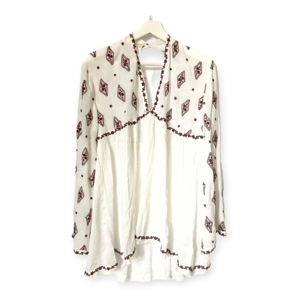 NWT Free People Embroidered Blouse, Free People - Picture 1 of 8